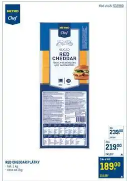 Makro RED CHEDDAR PLÁTKY nabídka