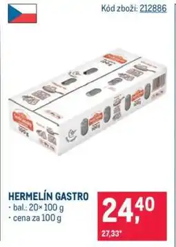 Makro Hermelín gastro nabídka