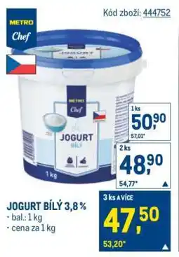 Makro JOGURT BÍLÝ 3,8% nabídka