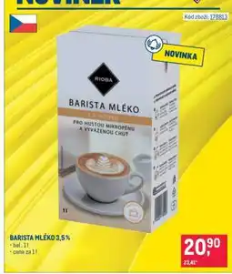 Makro BARISTA MLÉKO 3,5 % nabídka