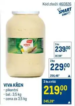 Makro VIVA Křen nabídka