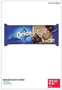 Makro Orion Čokoláda na vaření nabídka