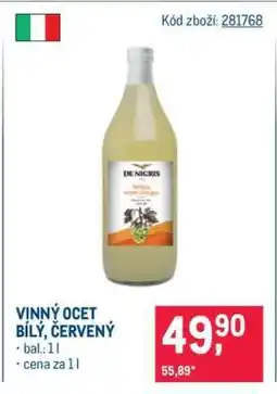 Makro Vinný ocet bílý, červený nabídka