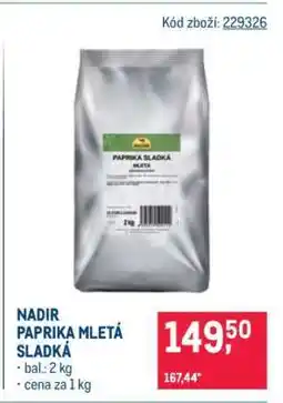 Makro Nadir paprika mletá sladká nabídka