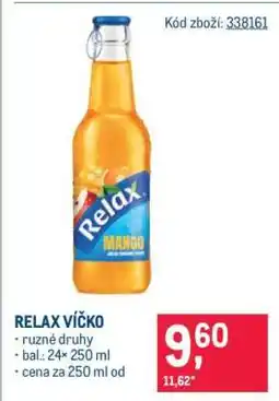 Makro Relax víčko nabídka
