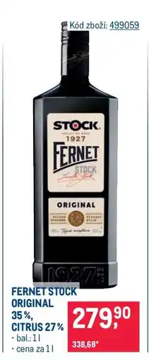 Makro Fernet Stock Original nabídka