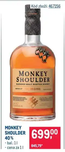 Makro MONKEY SHOULDER 40 % nabídka