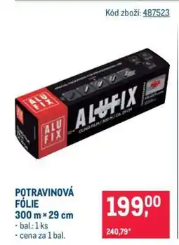 Makro Potravinová folie nabídka