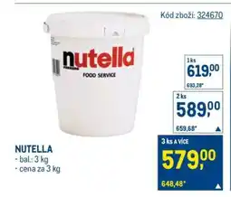 Makro Nutella nabídka