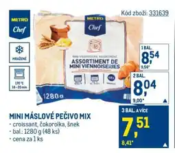 Makro Mini máslové pečivo mix nabídka