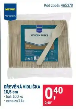 Makro DŘEVĚNÁ VIDLIČKA nabídka