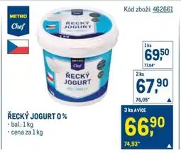 Makro Řecký jogurt 0% nabídka