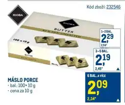 Makro MÁSLO PORCE nabídka
