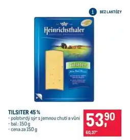 Makro Tilsiter 45 % nabídka