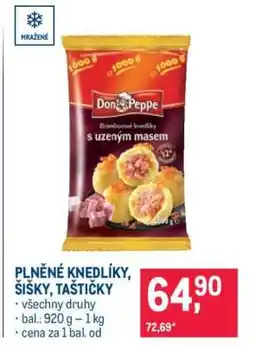 Makro Plněné knedlíky, šišky, taštičky nabídka