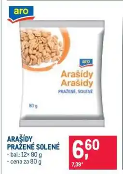 Makro Arašídy pražené solené nabídka