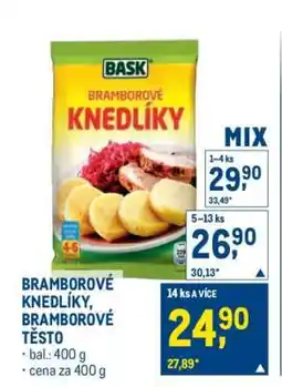 Makro Bramborové knedlíky Bramborové těsto nabídka