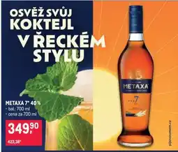 Makro METAXA 7* 40 % nabídka