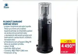 Makro Plynový zahradní ohřívač Vesuv nabídka