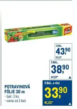 Makro Potravinová fólie 30 m nabídka