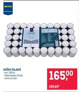 Makro Svíčky čajové nabídka