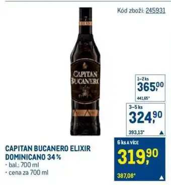 CAPITAN BUCANERO ELIXIR DOMINICANO 34 %