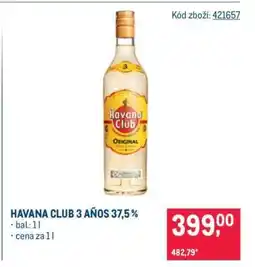 Makro Havana Club 3 Años 37,5 % nabídka