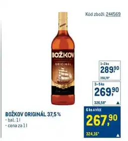 Makro Božkov Originál 37,5 % nabídka