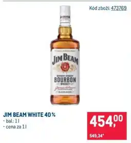 Makro Jim Beam White 40% nabídka