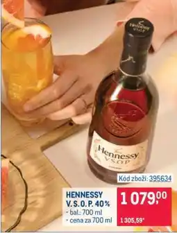 Makro HENNESSY V. S. O. P. 40 % nabídka
