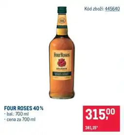 Makro Four Roses 40 % nabídka