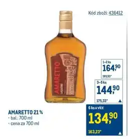 Makro AMARETTO 21 % nabídka