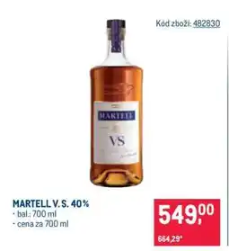 Makro Martell V. S. 40 % nabídka