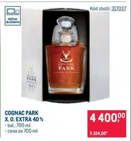 Makro COGNAC PARK X.O. EXTRA 40% nabídka