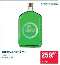 Makro Bartida Zelená 20 % nabídka