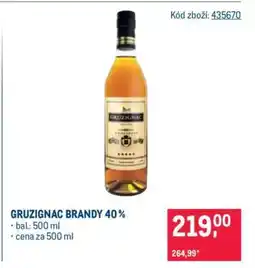 Makro Gruzignac Brandy 40 % nabídka