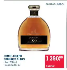 Makro Comte Joseph Cognac X. O. 40 % nabídka
