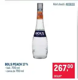 Makro BOLS PEACH 17 % nabídka