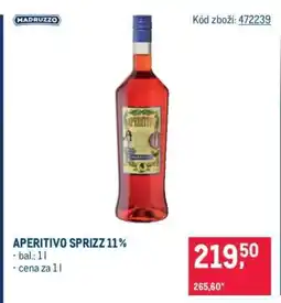 Makro APERITIVO SPRIZZ 11 % nabídka