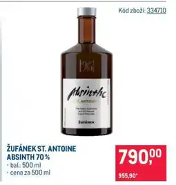Makro ŽUFÁNEK ST. ANTOINE ABSINTH 70 % nabídka
