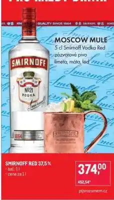 Makro Smirnoff Red 37,5 % nabídka