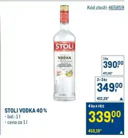 Makro STOLI VODKA 40 % nabídka
