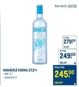 Makro Hanácká Vodka 37,5 % nabídka