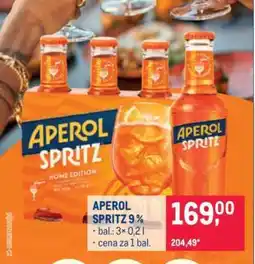 Makro APEROL SPRITZ 9 % nabídka