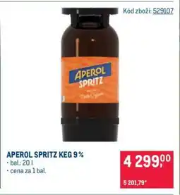 Makro APEROL SPRITZ KEG 9 % nabídka