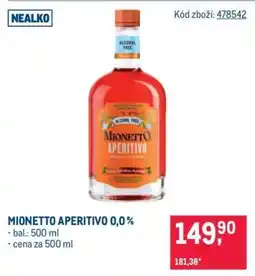 Makro MIONETTO APERITIVO 0,0 % nabídka