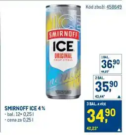Makro Smirnoff Ice 4 % nabídka