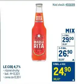 Makro Le Coq 4,7 % nabídka