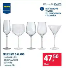 Makro SKLENICE GALANO nabídka