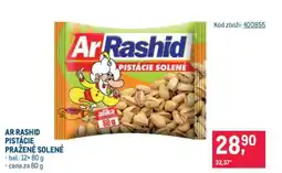 Makro AR RASHID PISTÁCIE PRAŽENÉ SOLENÉ nabídka